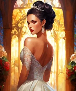 Bride In A Wedding Dress Diamond Painting