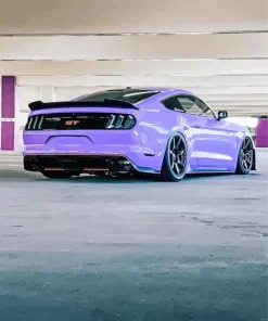 Bright Purple Car Diamond Painting