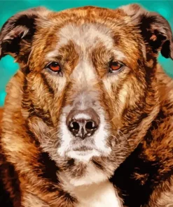 Brindle Dog Diamond Painting
