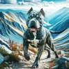 Brindle Pitbull Diamond Painting