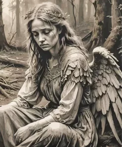 Broken Angel Diamond Painting