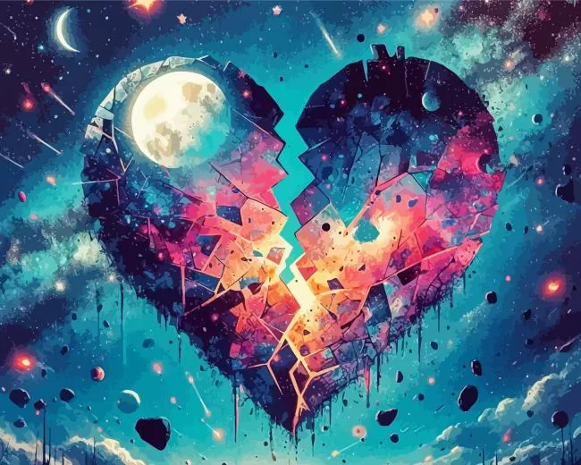 broken heart Diamond Paintings Broken Heart Diamond Painting