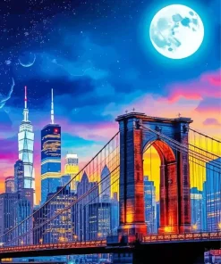 Brooklyn Skyline Diamond Painting