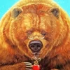 Brown Bear With Glasses Diamond Painting