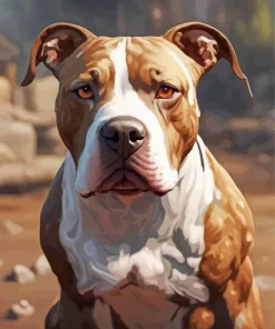Brown Bull Mastiff Diamond Painting