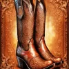 Brown Cowboy Boots Art Diamond Painting
