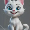 Cat Smiling Diamond Painting