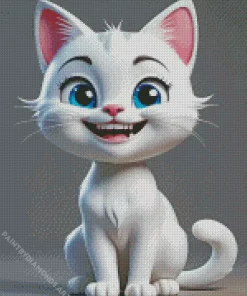 Cat Smiling Diamond Painting