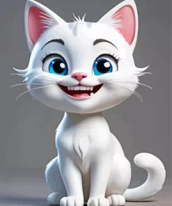 Cat Smiling Diamond Painting