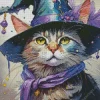 Cat Witch Art Diamond Painting