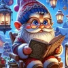 Christmas Gnome Art Diamond Painting