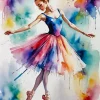 Colorful Ballerina Diamond Painting