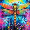 Colorful Dragonfly Diamond Painting
