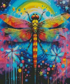 Colorful Dragonfly Diamond Painting