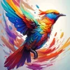 Colorful Flying Bird Art Diamond Painting