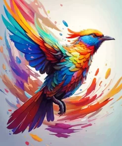 Colorful Flying Bird Art Diamond Painting