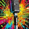 Colorful Microphone Diamond Painting