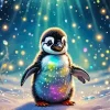 Cool Baby Penguin Art Diamond Painting
