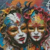 Cool Drama Masks Art Diamond Painting