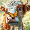 Cool Fluffy Calf Art Diamond Painting