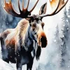 Cool Moose Diamond Painting