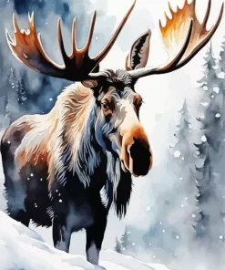 Cool Moose Diamond Painting