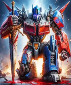 Cool Optimus Prime Diamond Painting