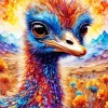 Cool Ostrich Diamond Painting