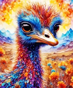 Cool Ostrich Diamond Painting