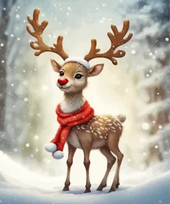 Cool Rudolph Diamond Painting