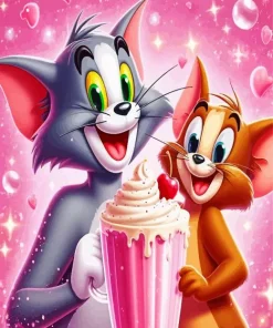 Cute Tom and Jerry Diamond Painting
