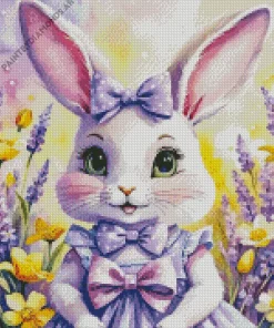 Cute Bunny Diamond Painting