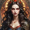Dark Draconic Woman Diamond Painting