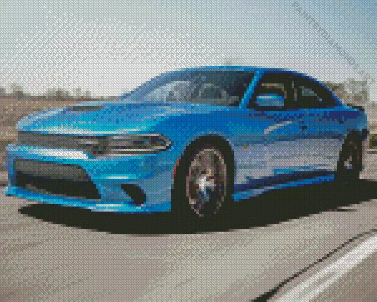 dodge charger scat pack Diamond By Numbers Dodge Charger Scat Pack Diamond Painting