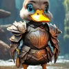 Duck Bird In Armor Diamond Painting