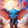 Dumbo The Elephant Diamond Painting