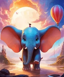 Dumbo The Elephant Diamond Painting