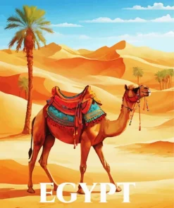 Egyptian Camel Art Diamond Painting