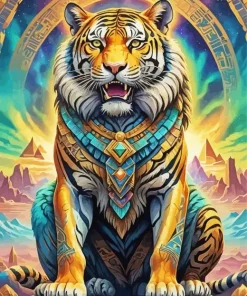 Egyptian Tiger Diamond Painting