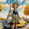 Eiffel Tower Car Art Diamond Painting