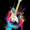 Electric Guitar Splash Diamond Painting