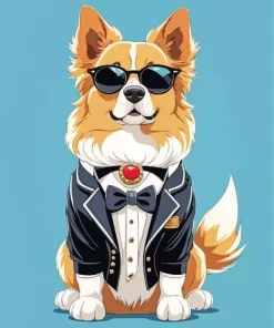 Elegant Dog Art Diamond Painting