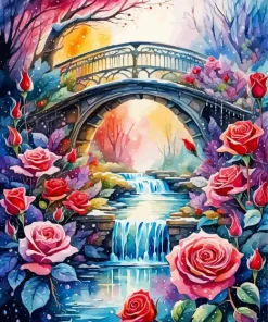 Enchanted Rose Flowers Diamond Painting