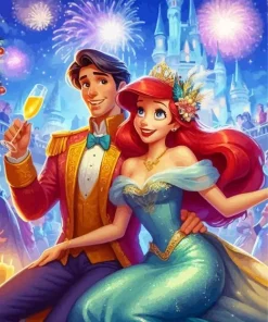 Eric And Ariel Disney Diamond Painting