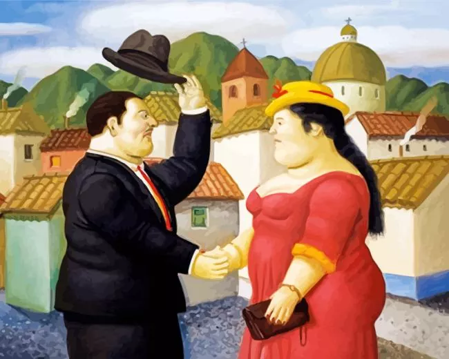 fat couple Diamond Dotz Fat Couple Diamond Painting