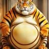 Fat Tiger Art Diamond Painting