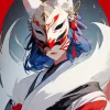 Female Kitsune Mask Art Diamond Painting