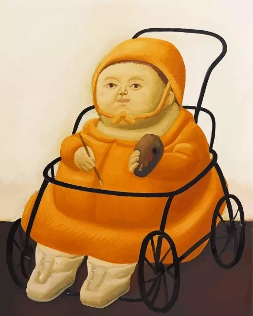 fernando botero baby Diamond Dotz Fernando Botero Baby Diamond Painting