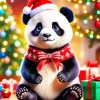Festive Panda Art Diamond Painting