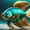 Fighter Fish Art Diamond Painting